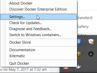 Docker-Settings